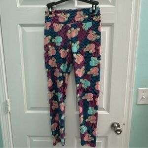 Lularoe Disney Mickey Mouse Retro One Size Colorful Leggings